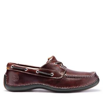 Timberland Annapolis 2-Eye Moc Toe - Bordove Slip On Panske, T0017SK